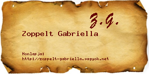 Zoppelt Gabriella névjegykártya
