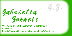 gabriella zoppelt business card